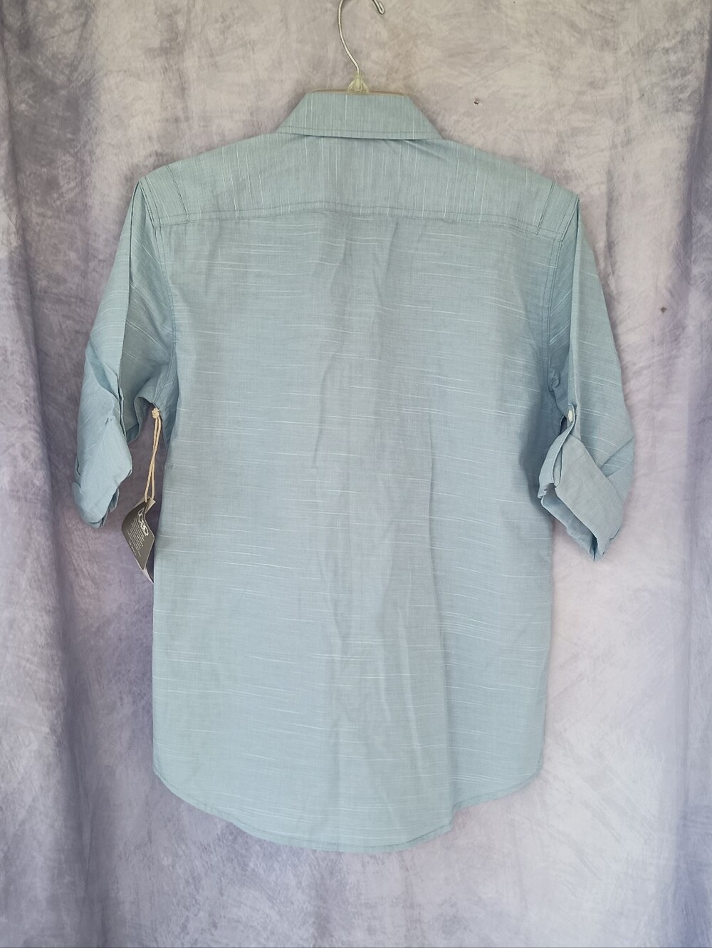 DCBD Drill Clothing Co Boys Skull Trim Button Front Shirt NWT Light Blue - Picture 7 of 8